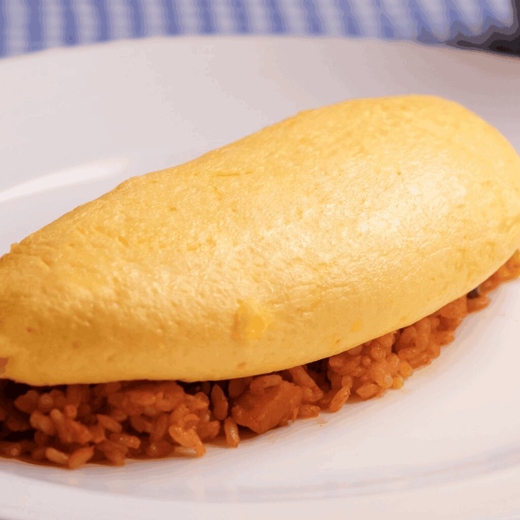 Chicken omurice (Japanese omelet rice)
