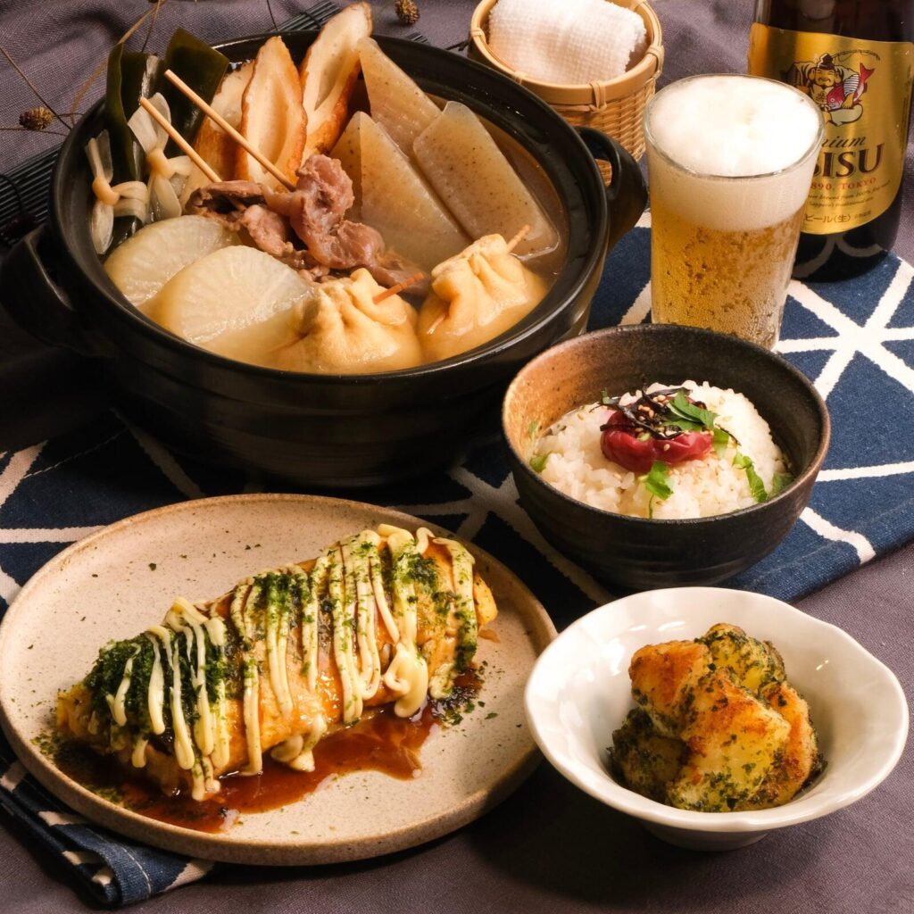 Oden and tonpei-yaki