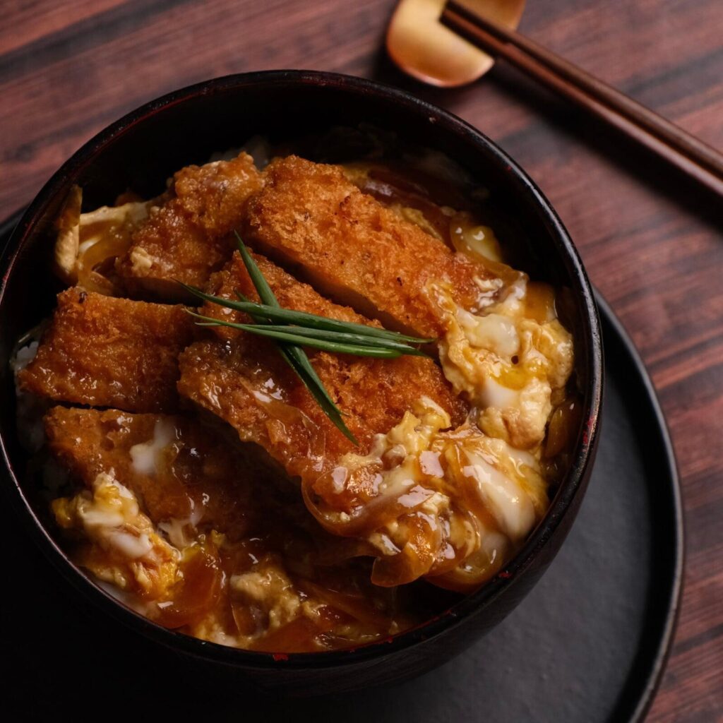 Katsudon, one of the dishes in the Premium Japanese cooking class