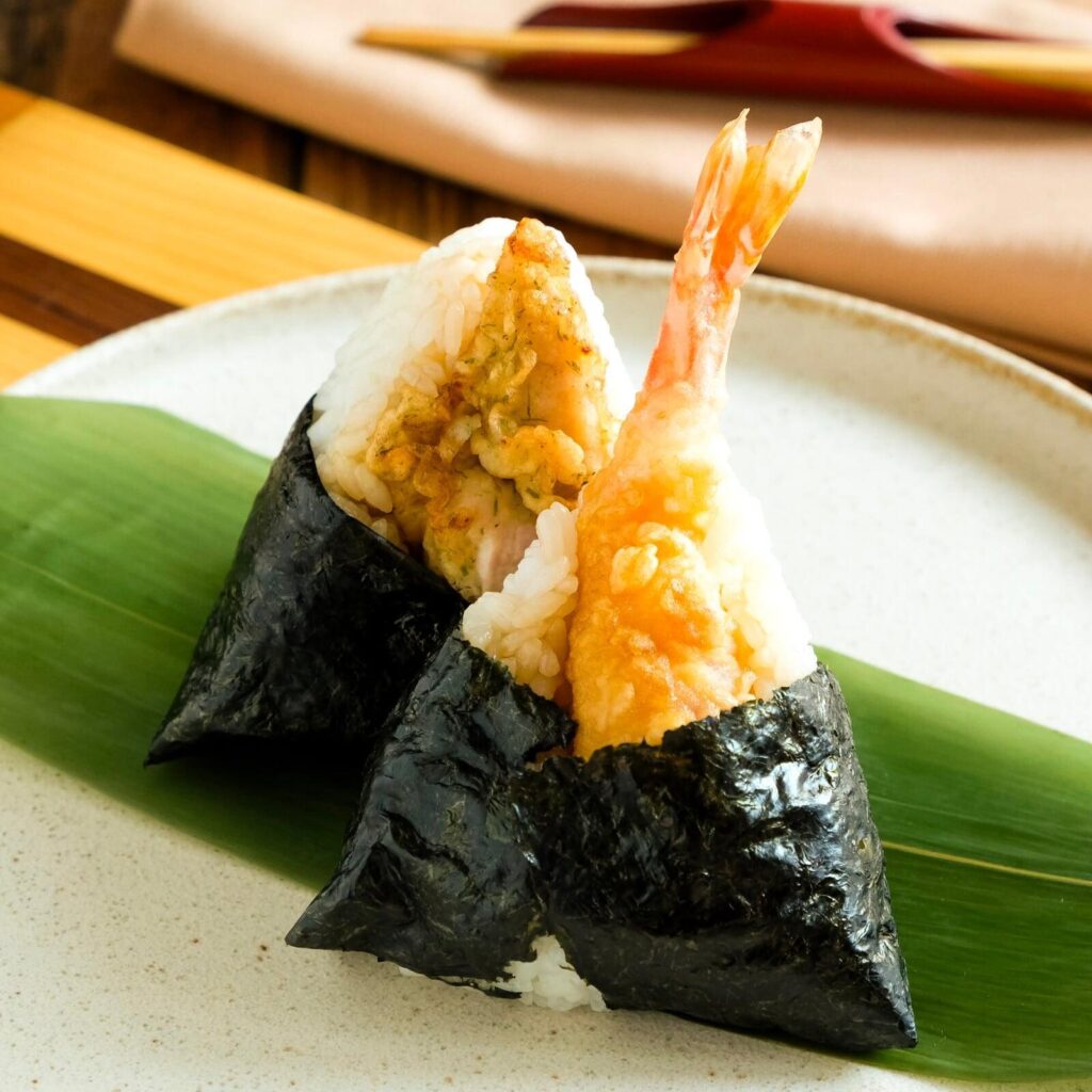 Tempura rice ball
